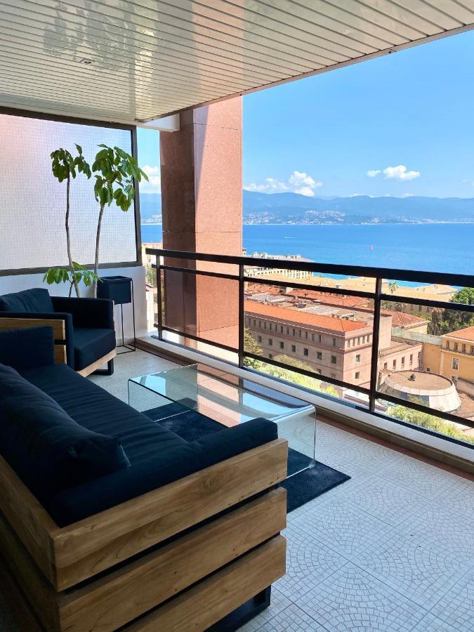 Grand T2 Standing Ajaccio Proche Centre Et Plages Vue Panoramique Parking Prive Ajaccio (Corsica) Exterior foto