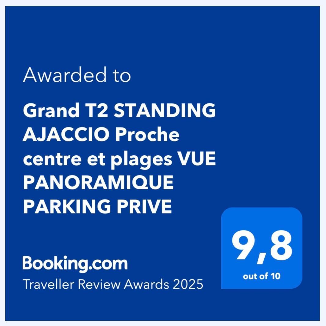 Grand T2 Standing Ajaccio Proche Centre Et Plages Vue Panoramique Parking Prive Ajaccio (Corsica) Exterior foto