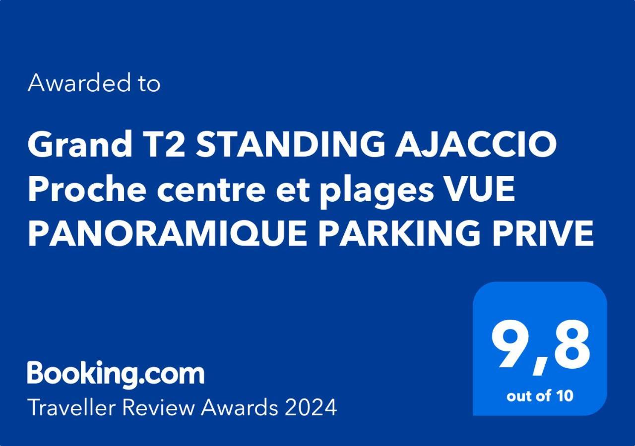 Grand T2 Standing Ajaccio Proche Centre Et Plages Vue Panoramique Parking Prive Ajaccio (Corsica) Exterior foto